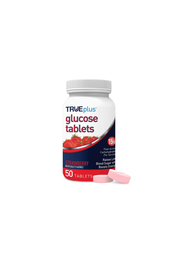 Strawberry glucose tablets - 50 tablets
