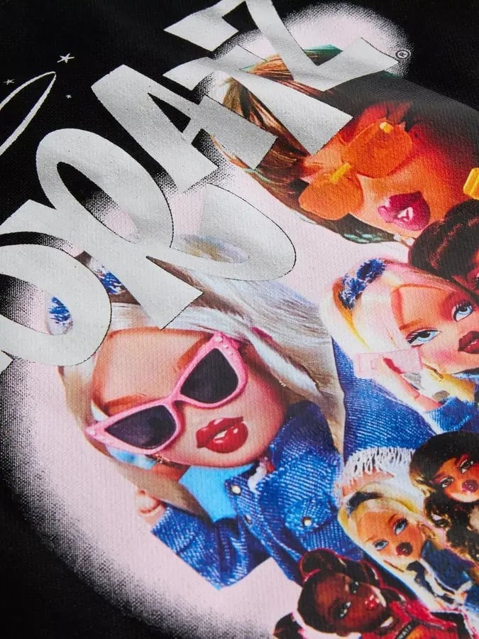 🛍️🖤حقيبة قماشية براتز بلون الاسود 💋