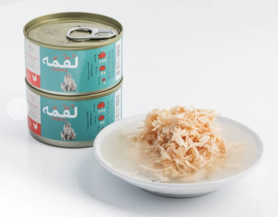 طعام رطب للقطط دجاج بالمرق 85g│لُقمة