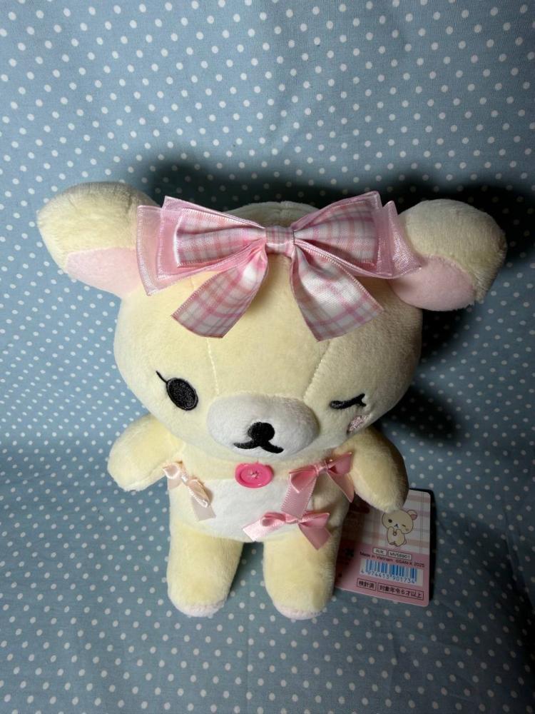 [شحن فوري] كوريلاكوما بالفيونكات | Korilakkuma ribbon plush