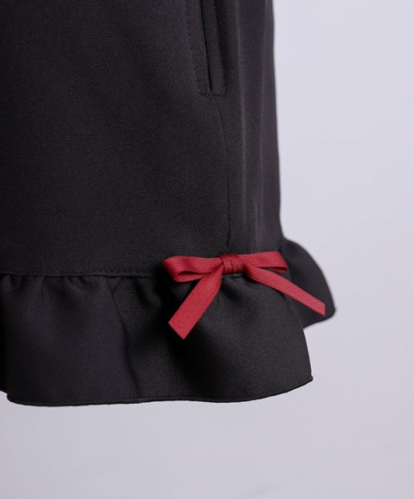 [حجز - قادمة خلال 4 اسابيع]طقم جيراي كي بفيونكة كبيرة واربطه دانتيل وحزام القلب | Jirai Kei Lace-Up Big Ribbon Heart Belt Set-Up