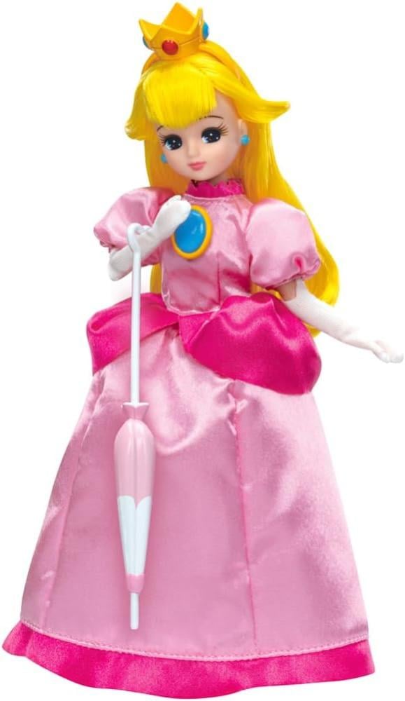 [ شحن فوري ] دمية ليكا تشان !  الاميرة بيتش- سوبر ماريو | Takara Tomy Licca-chan Doll Super Mario Licca-chan Princess Peach Style Changing Dress