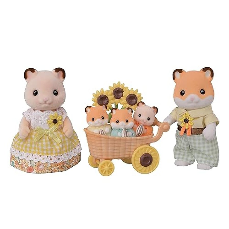 [شحن فوري] سيلفانين فاملي مجموعة عائلة الهامستر | EPOCH Sylvanian Families FS-61 Hamster Family Dolls