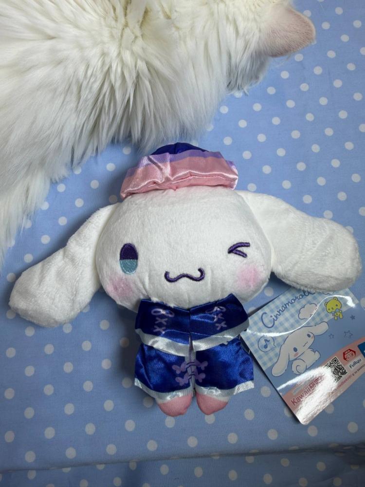 [ شحن فوري ] ميدالية سينامورول دمية قطنية |  keychain Cinnamoroll plush