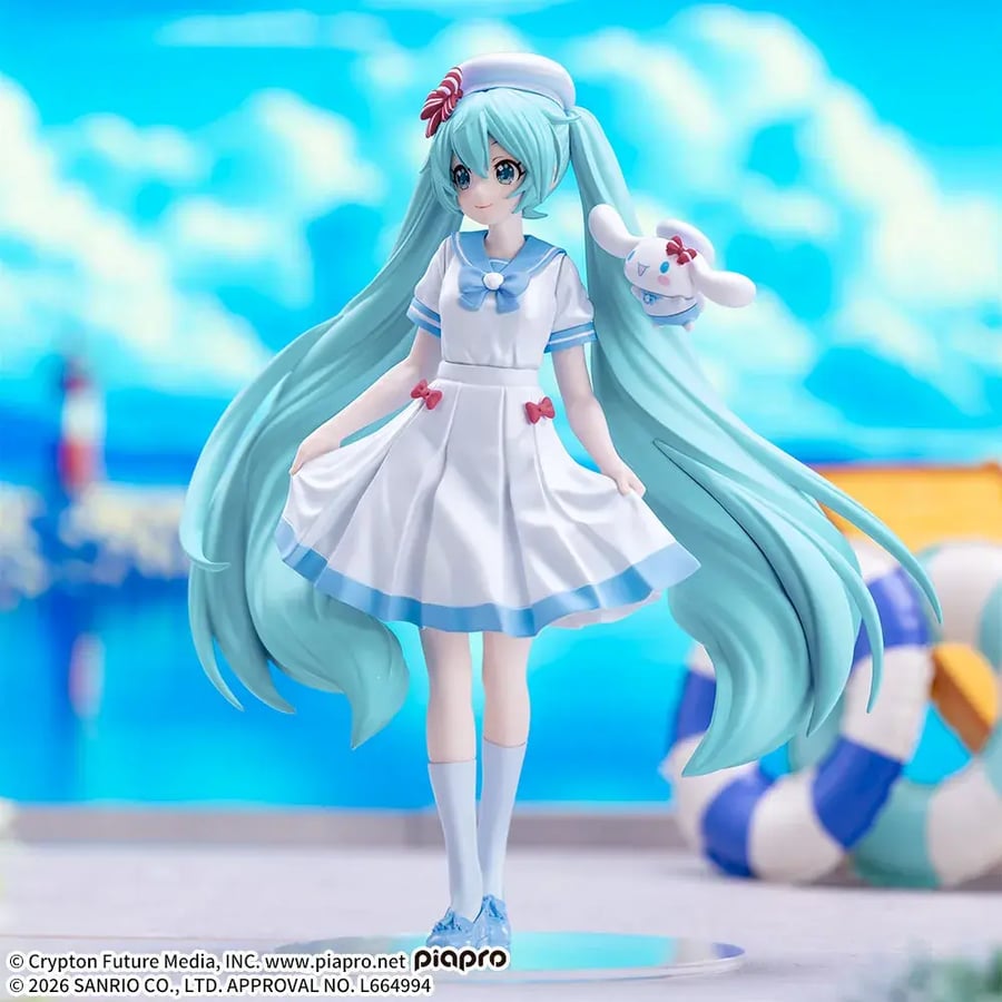 [شحن فوري] هاتسوني ميكو مع سينامورول | Cinnamoroll - Piapro Characters - Hatsune Miku - Hatsune Miku x Cinnamoroll - XStellar - Summer ver. (Sega Fave)