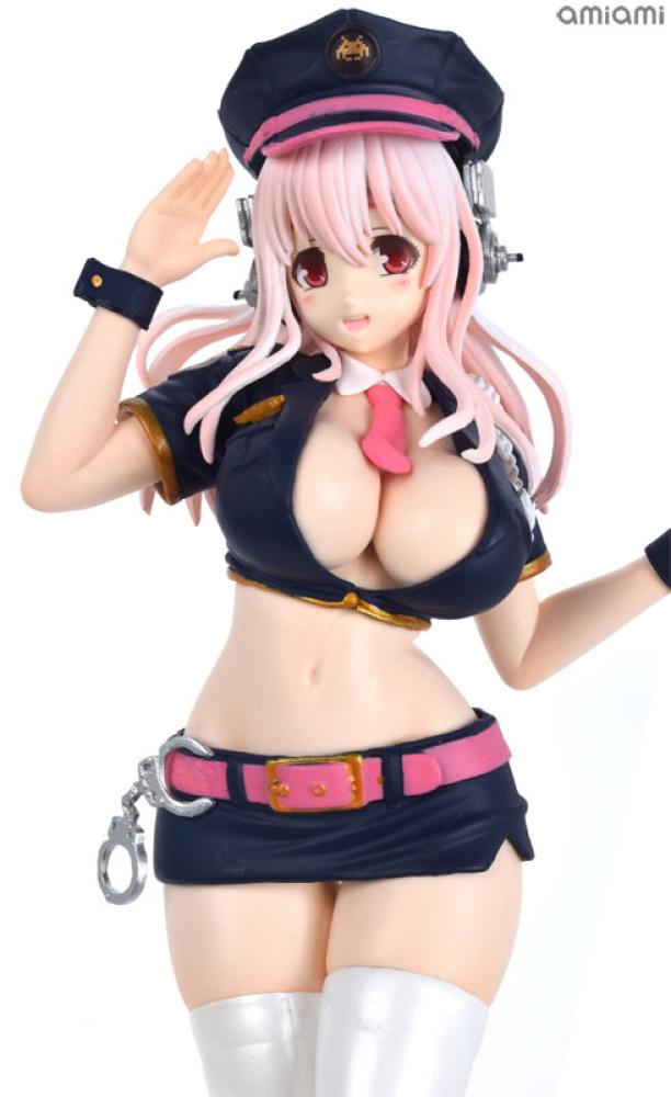 [ شحن فوري- مفتوح ] سوبر سونيكو اصدار الشرطية اللطيفة ( النسخة السوداء| Super Sonico Police girl ( Black edition )