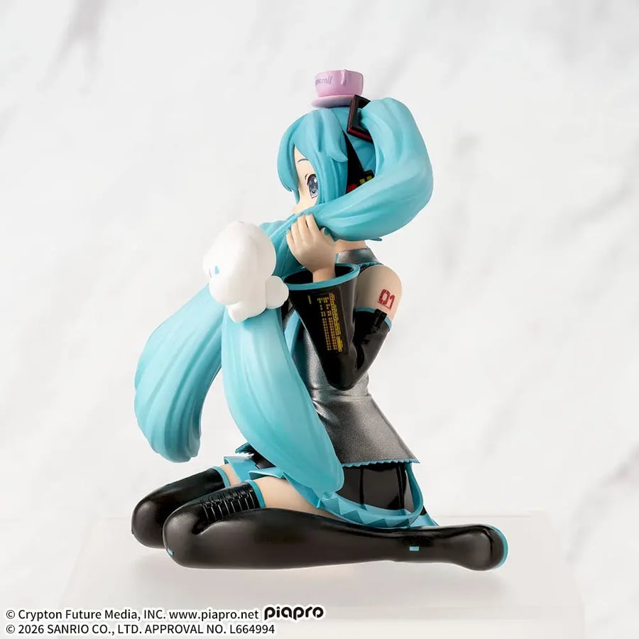 [ شحن فوري ] هاتسوني ميكو مع سينامورول | Cinnamoroll - Piapro Characters - Hatsune Miku - Hatsune Miku x Cinnamoroll - Premium Chokonose Figure - Mofutto ver. (Sega Fave)