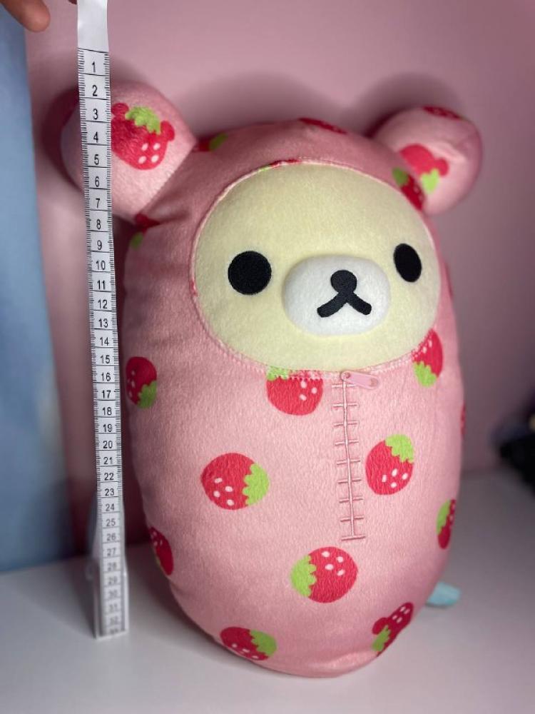 [شحن فوري] ريلاكوما اصدار الفراولة نادرة دمية قطنية  | korilakkuma strawberry version RARE big plush