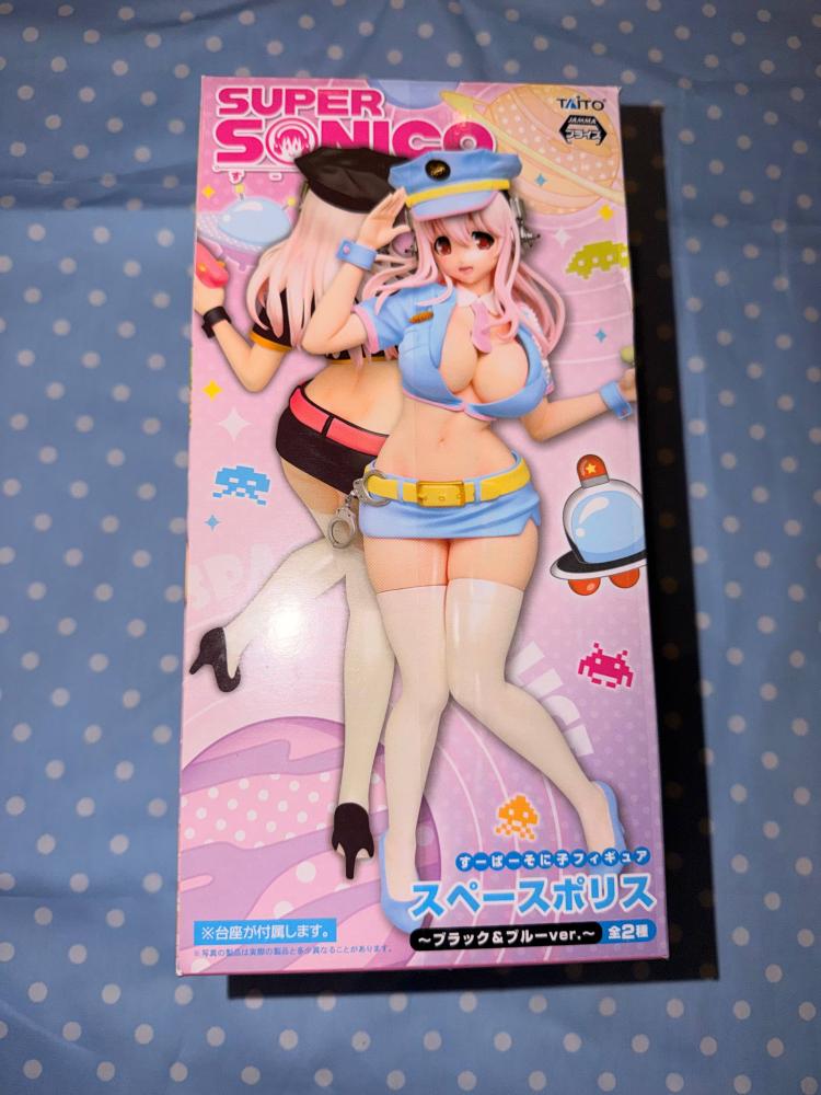 [ شحن فوري- مفتوح ] سوبر سونيكو اصدار الشرطية اللطيفة ( النسخة السوداء| Super Sonico Police girl ( Black edition )