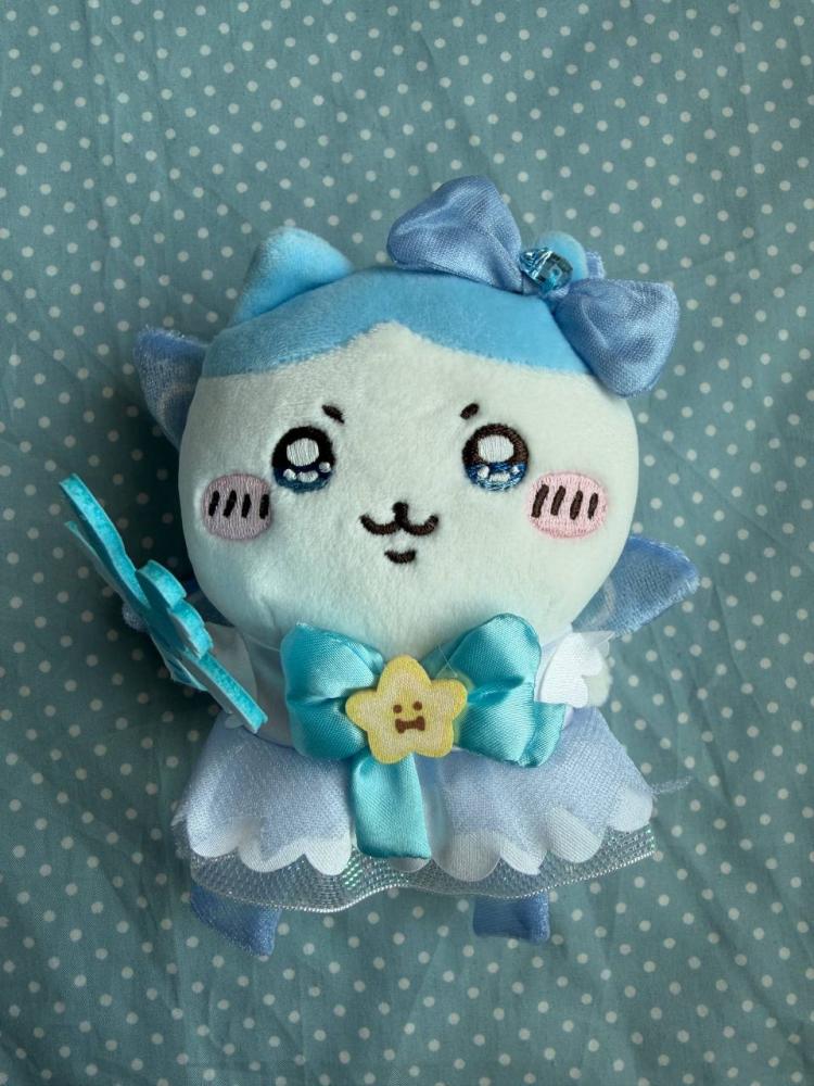 [شحن فوري]   تشيكاوا (هاتشيوير ) دمية قطنية مع الحقيبة | chiikawa ( hachiware ) plush with bag