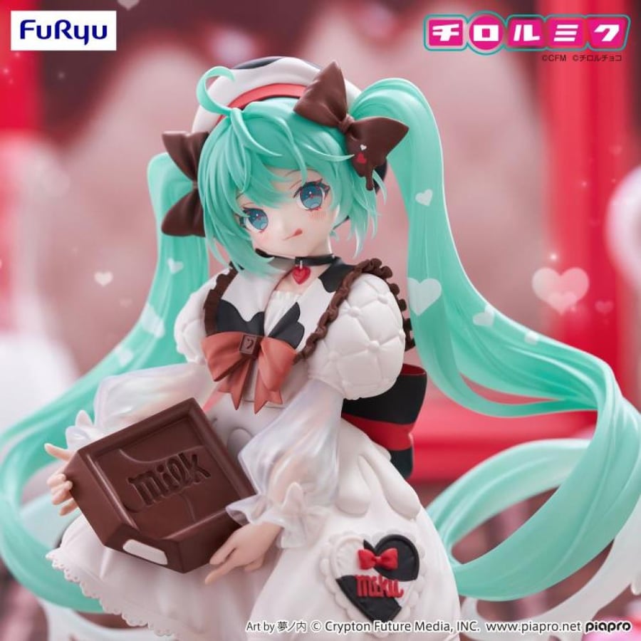[ شحن فوري] هاتسوني ميكو × تيرول شوكولاتة   | Hatsune Miku x TIROL CHOCO Trio-Try-iT Hatsune Miku (Milk Ver.) Figure