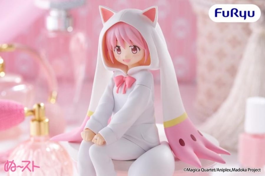 [شحن فوري]  مادوكا اصدار بجامة كيوبي | Puella Magi Madoka Magica Madoka Kaname Noodle Stopper Figure