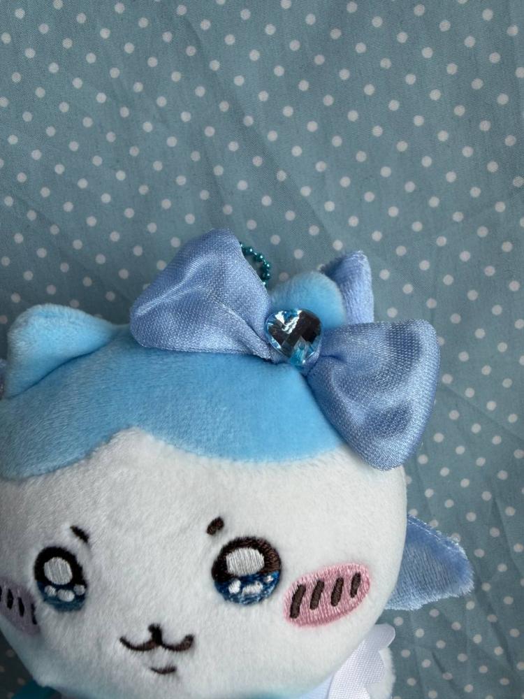 [شحن فوري]   تشيكاوا (هاتشيوير ) دمية قطنية مع الحقيبة | chiikawa ( hachiware ) plush with bag
