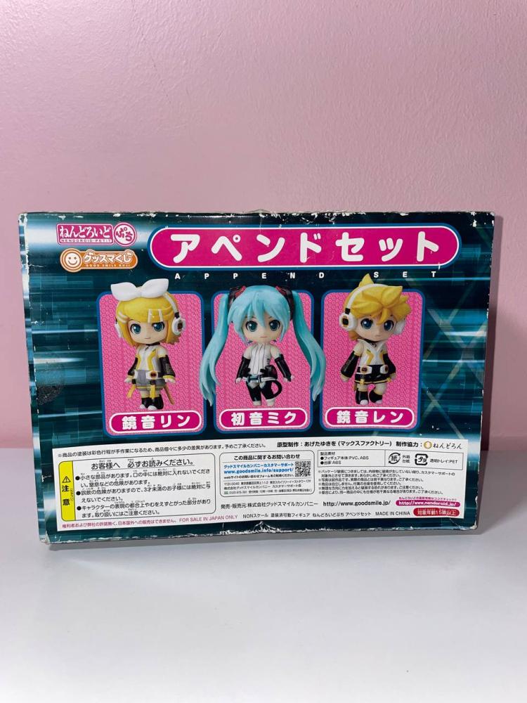 [ شحن فوري ] نيندوريد ثلاثي ميكو , رين و لين معا! اصدار السباق | Vocaloid - Hatsune Miku - Good Smile Kuji - Good Smile Kuji "Hatsune Miku 2012 Winter Ver." - Nendoroid Petit - Append (Good Smile Company)