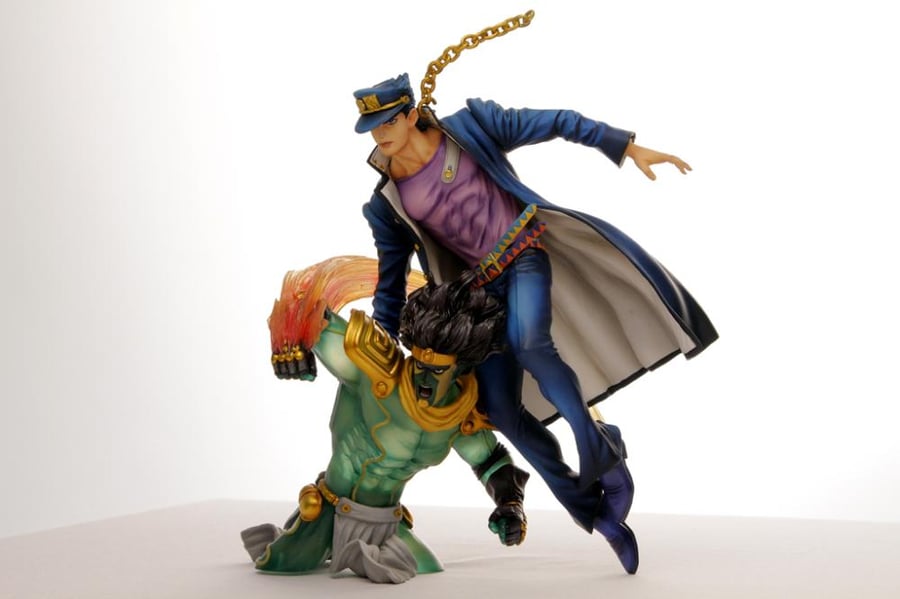 [ شحن فوري ] نادر جدا! جوتارو كوجو مع ستار بلاتيتنوم نسخة حصرية بلايستيشن 3 | Jojo no Kimyou na Bouken - Stardust Crusaders - Kujo Jotaro - Star Platinum - DXF Figure - Jojo no Kimyou na Bouken DXF Figure (Bandai Namco Entertainment Inc., Banpresto)