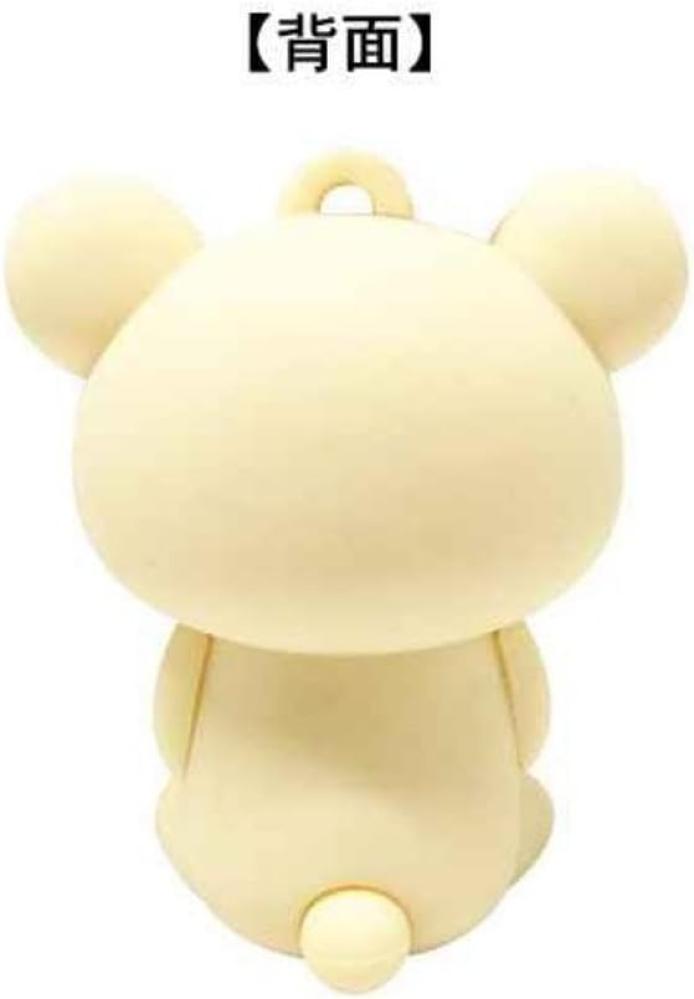 [ شحن فوري ] ميدالية كوريلاكوما المطاطية | K Company KORilakkuma RK-MAAL-CR Rilakkuma Mascot Key Holder, H1.7 x W1.0 x D0.9 inches (4.4 x 2.6 x 2.3 cm)