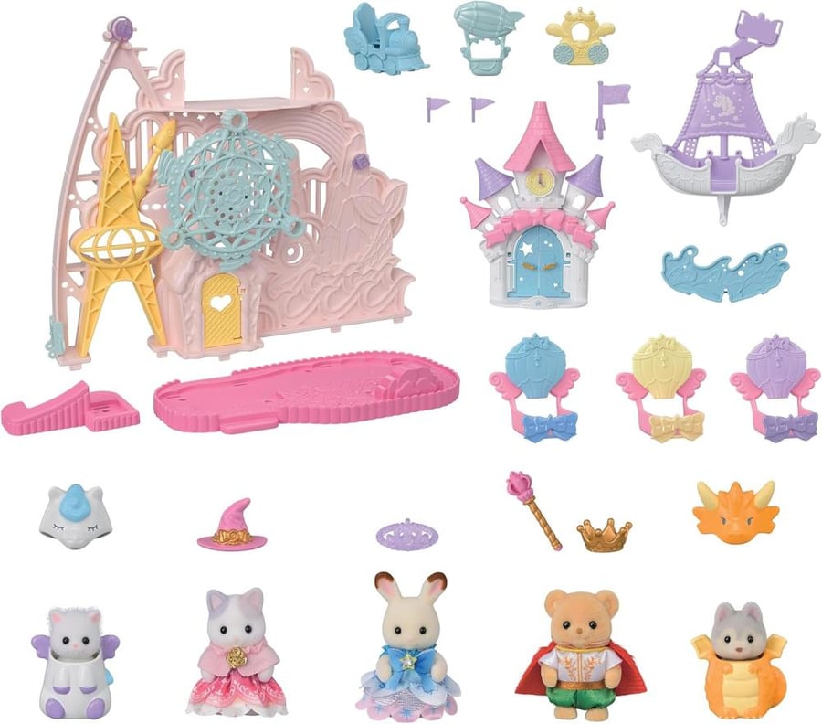 [حجز-يصل خلال شهر  ] مدينة الاحلام السعيدة - قلعة دريم لاند من سيلفانيان فاميليز | EPOCH Sylvanian Families Amusement Park 【 Castle Dreamland -Happiness Dream- 】