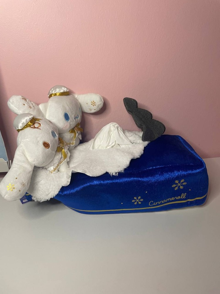 [شحن فوري] سينامون رول علبة مناديل  ( حصرية نادرة ) دمية قطنية | Cinnamon roll plush