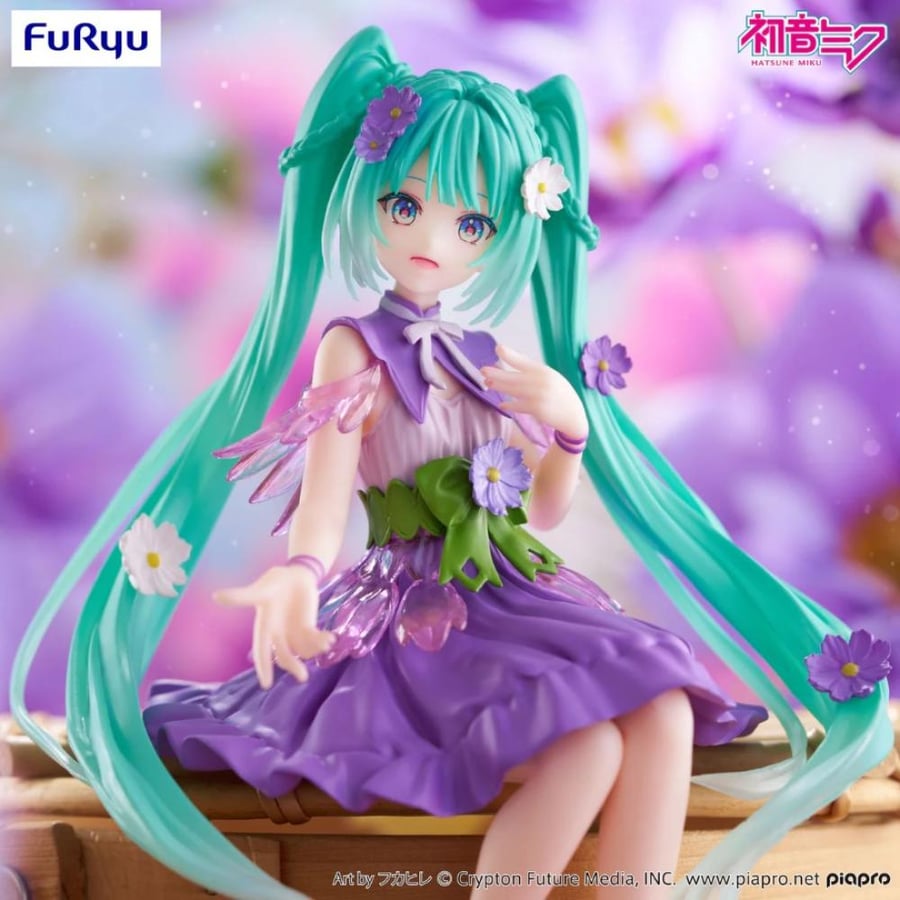 [ شحن فوري ] هاتسوني ميكو جنية الزهور النسخة البنفسجية | hatsune miku flower fairy purple