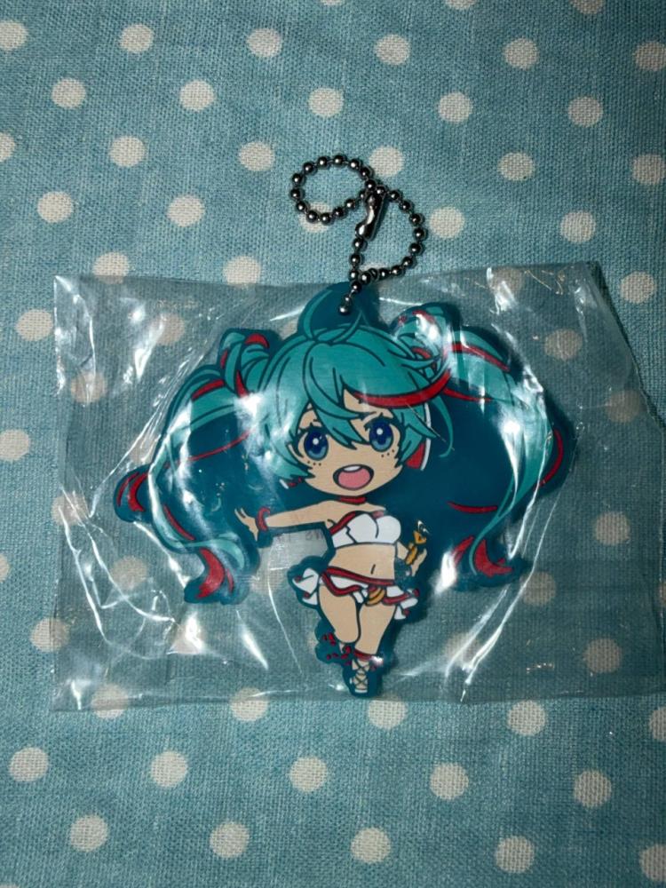 [ شحن فوري ] ميدالية مطاطية هاتسوني ميكو | hatsune miku rubber keychain