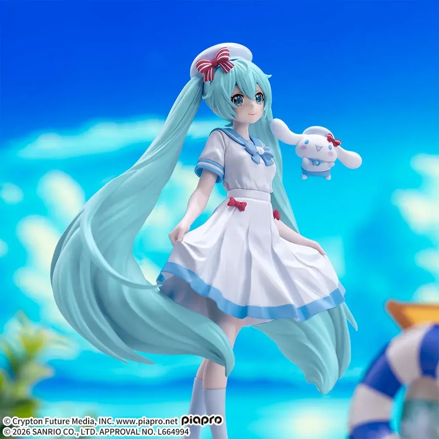 [شحن فوري] هاتسوني ميكو مع سينامورول | Cinnamoroll - Piapro Characters - Hatsune Miku - Hatsune Miku x Cinnamoroll - XStellar - Summer ver. (Sega Fave)