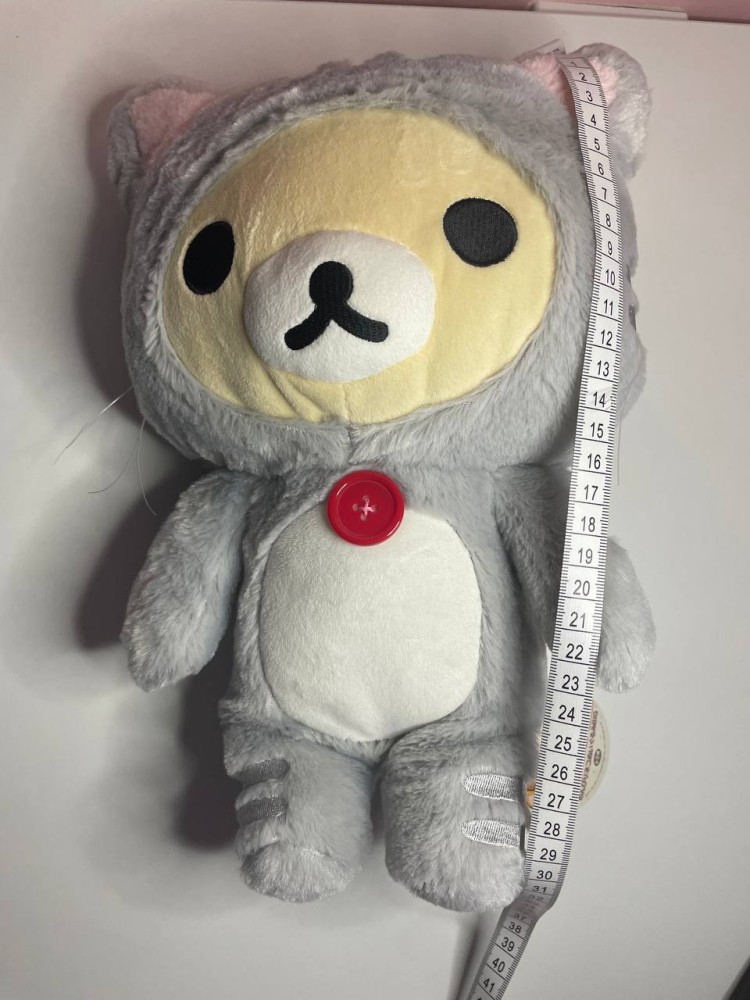 [متوفر للحجز] كوريلاكوما قطة دمية قطنية (نادرة) | korilakkuma cat neko plush rare ( gray