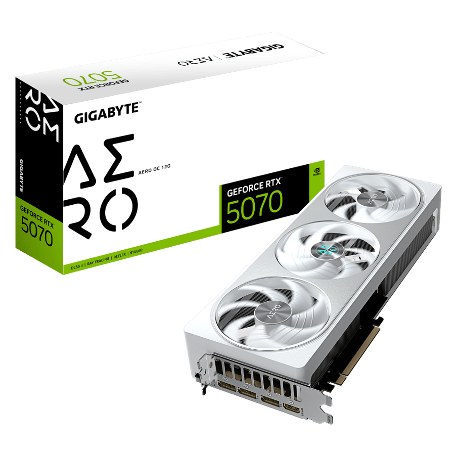 GIGABYTE AERO GeForce RTX 5070 12gb GDDR7 PCI Express 5.0 Graphics Card