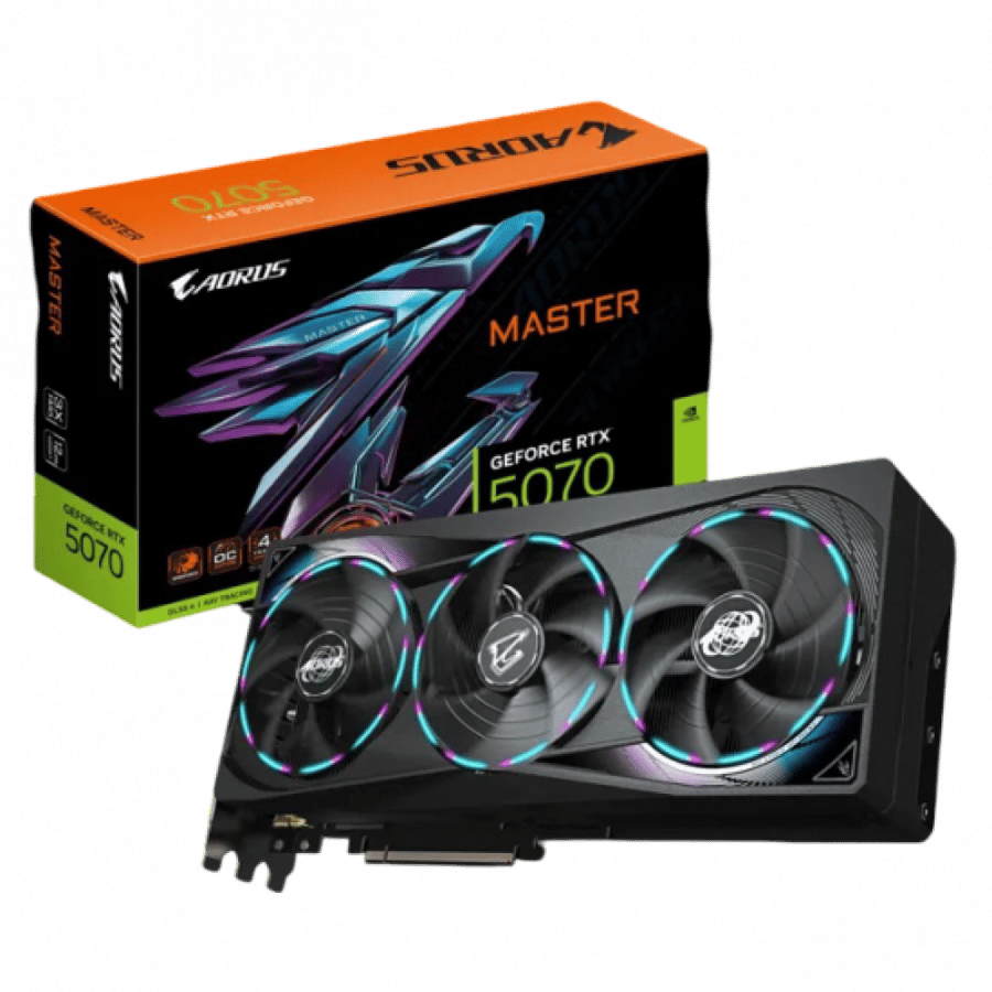GIGABYTE AORUS RTX 5070 OC MASTER 12GB GDDR7 GPU