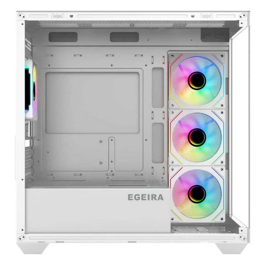 Egeira Gaming Case Atom with 4 ARGB Fans Pre-Installed White