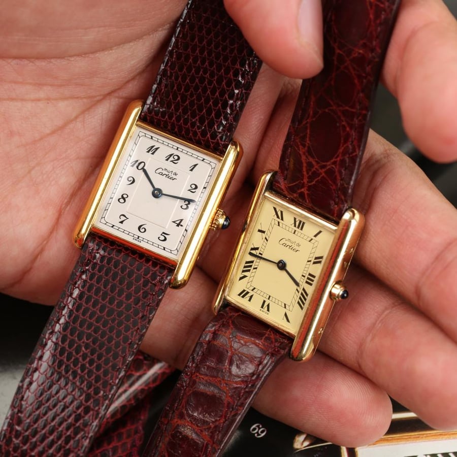 Cartier Must Tank rare Breguet dial- 1980 - ساعة كارتييه رجالية