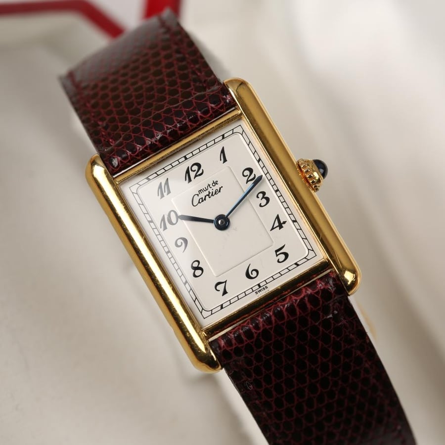 Cartier Must Tank rare Breguet dial- 1980 - ساعة كارتييه رجالية