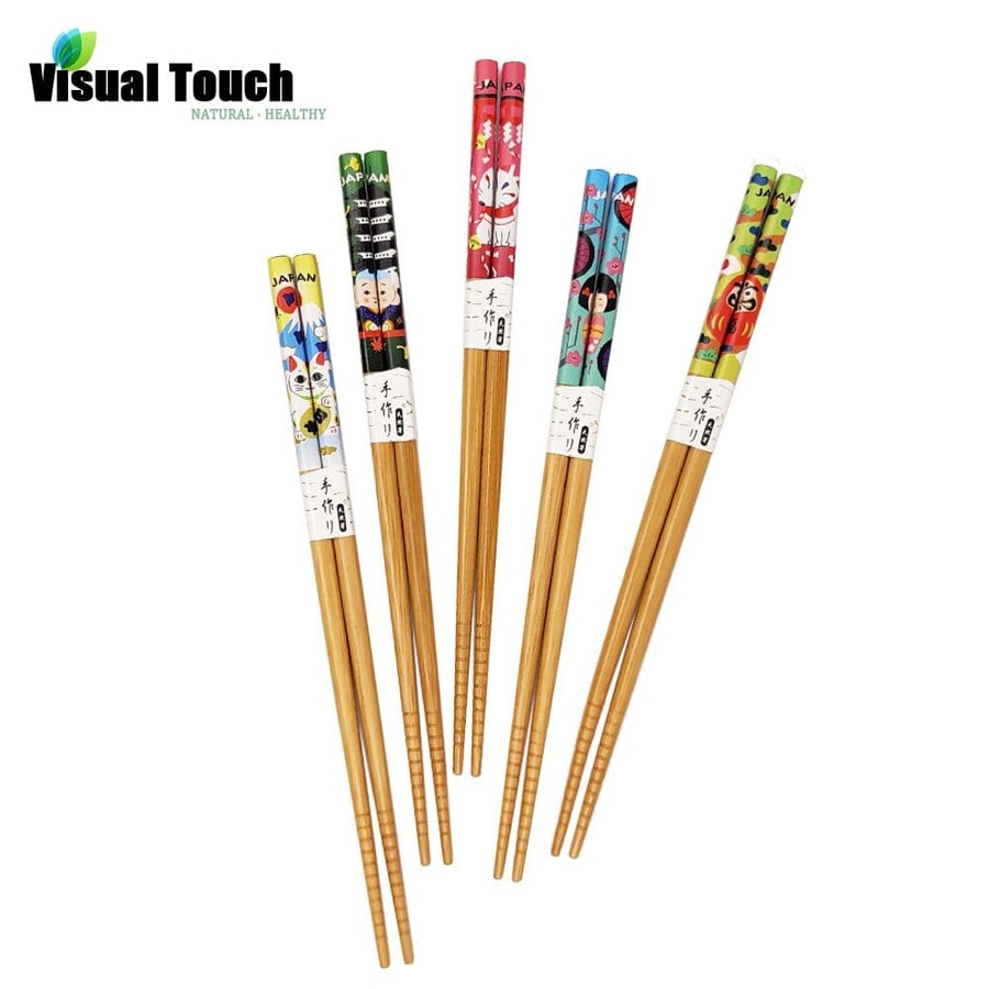Wooden chopsticks with beautiful shapes and elegant designs