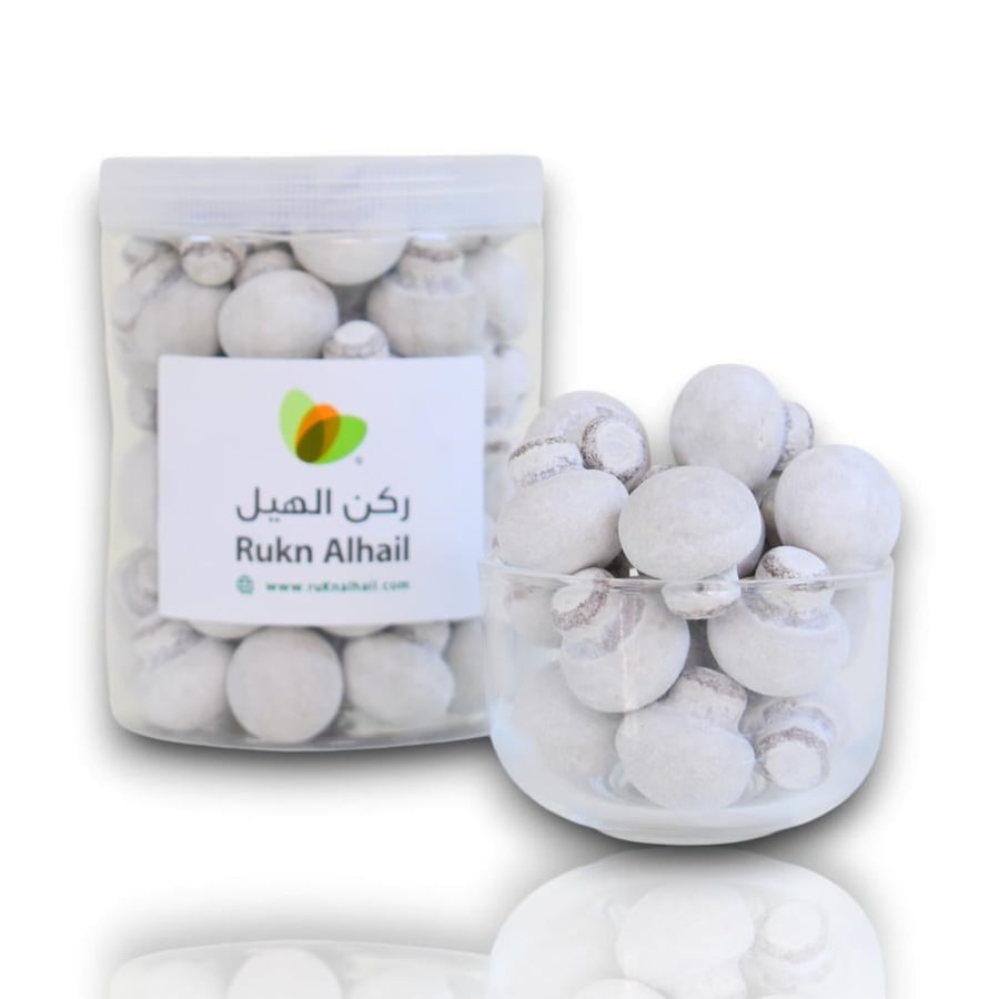 بريميوم ملبس الفطر بحشوة كريمة اللوز الأبيض