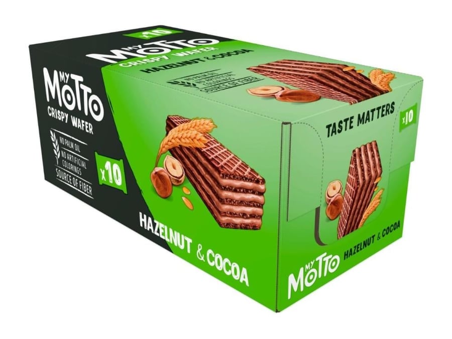 Wafer with hazelnut cream and cocoa 10 pieces 34X g