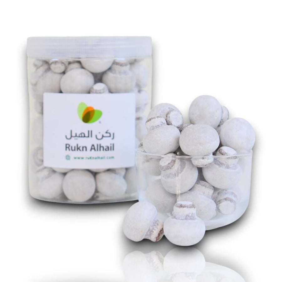 بريميوم ملبس الفطر بحشوة كريمة اللوز الأبيض