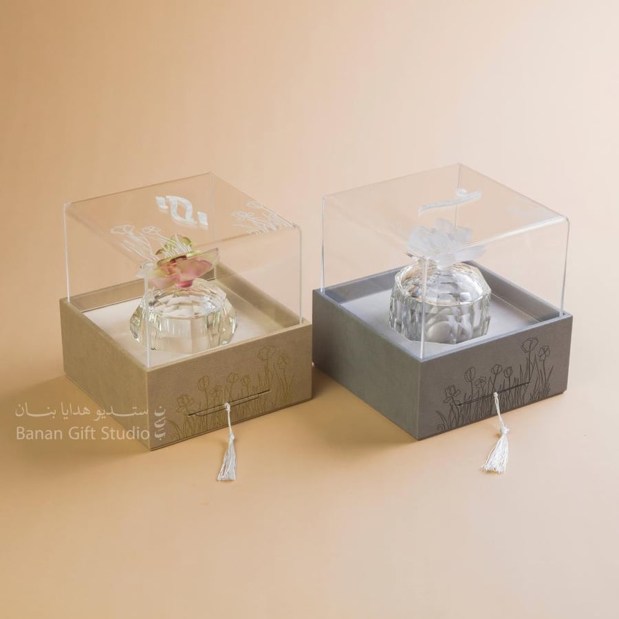 Luxury handmade crystal jars