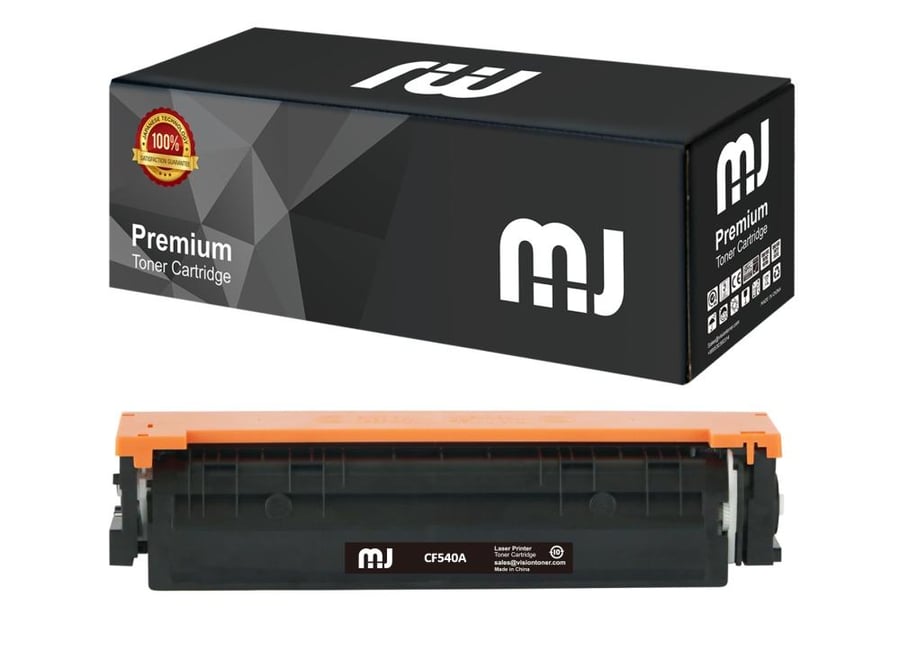 طقم حبر ليزر  203A ألوان متعددة (4 عبوات) متوافق مع طابعات HP Color LaserJet Pro