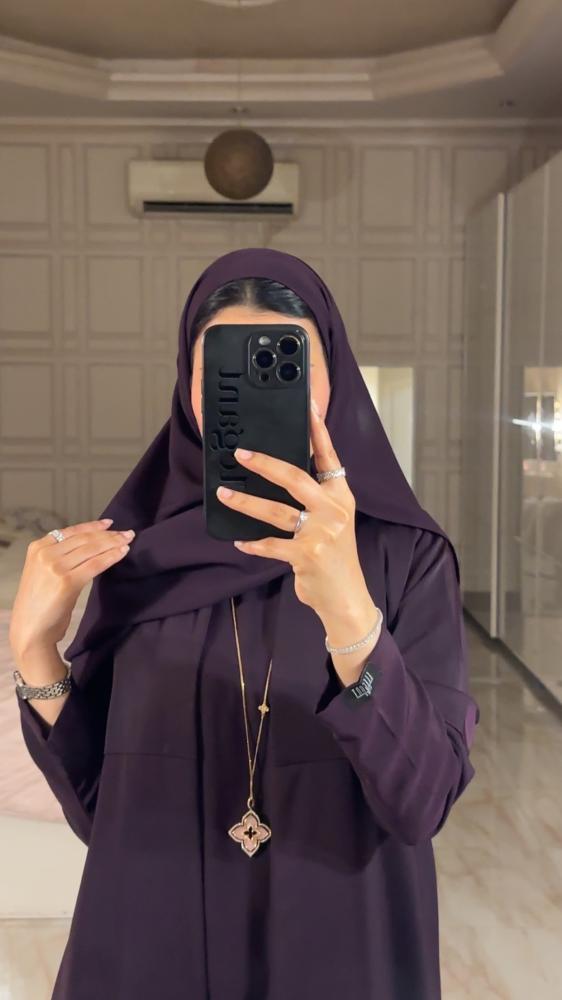 Purple abaya