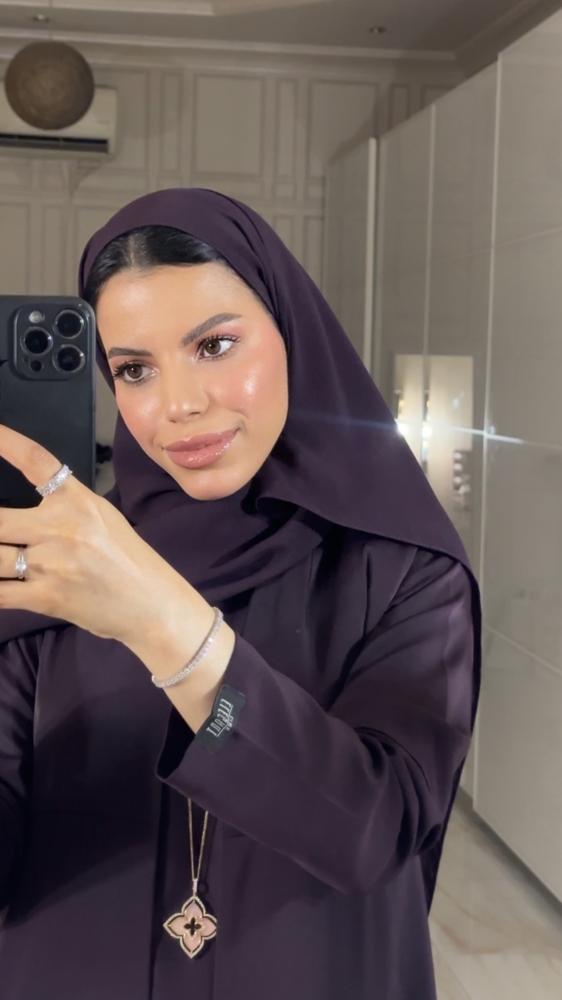 Purple abaya