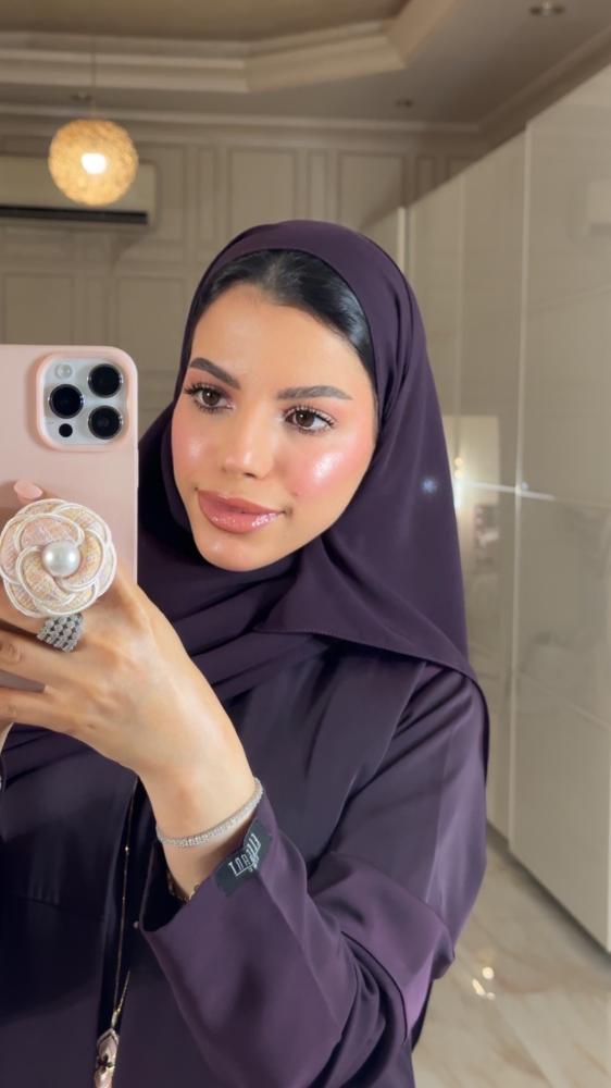 Purple abaya