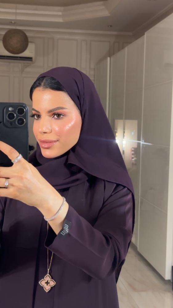 Purple abaya