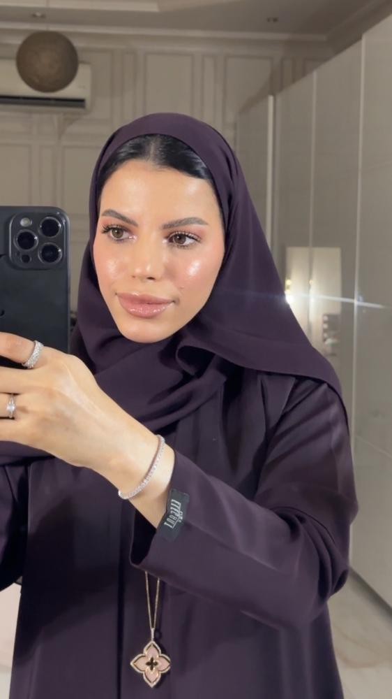 Purple abaya