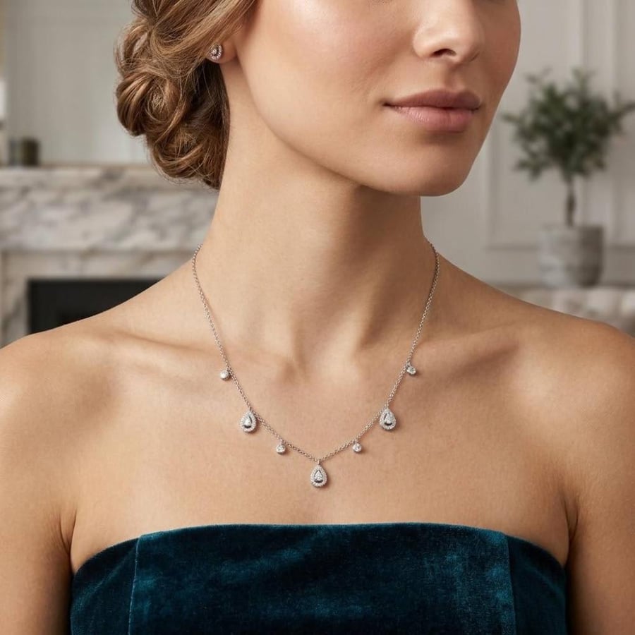 شوكر فضة عيار 925