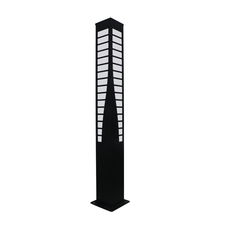 فانوس حديقة خارجي أسود تصميم عصري إضاءة لمبة T5-120 cm