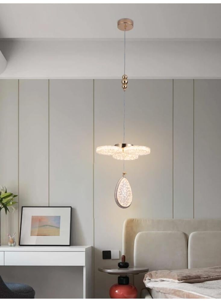 نجف مودرن دائري الشكل| مصباح سقف معلق إضاءة LED قدرة 25 واط، بقطر 30 سم، معلّقة قابلة للتعديل بطول 90 سم – إضاءة أنيقة لغرف المعيشة والطعام والنوم موديل 9879