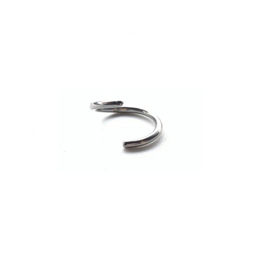 18g Silver Hoop Bendable