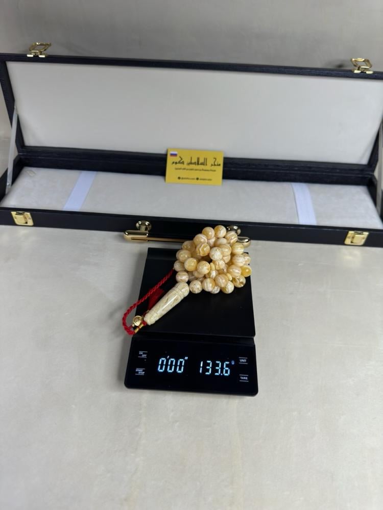 سبحه كهرمان تايقر فرز حر  سوبر صافي طبيعية