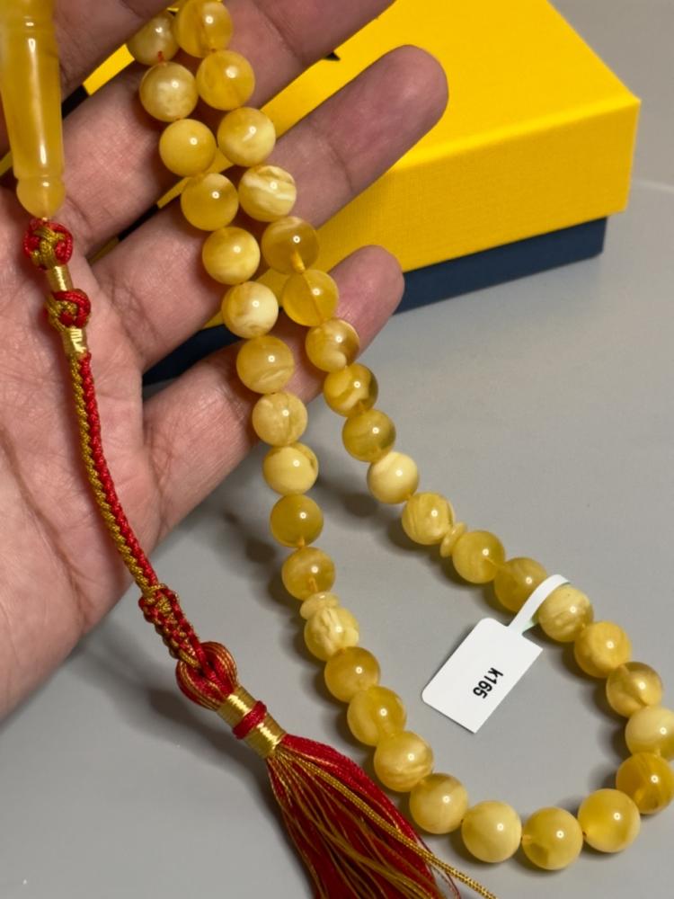 سبحه كهرمان حر  سوبر صافي طبيعية
