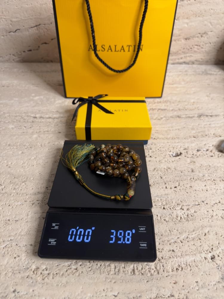 سبحه كهرمان حر شوائب طبيعية
