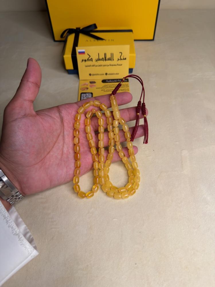 سبحه كهرمان حر سوبر صافي طبيعية